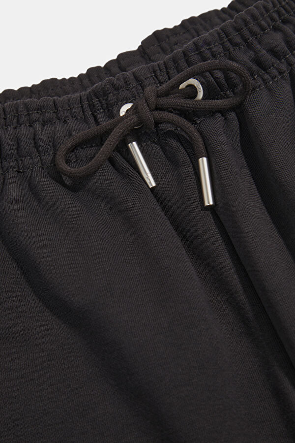 Siyah Straight Kadın Spor Pantolon 3