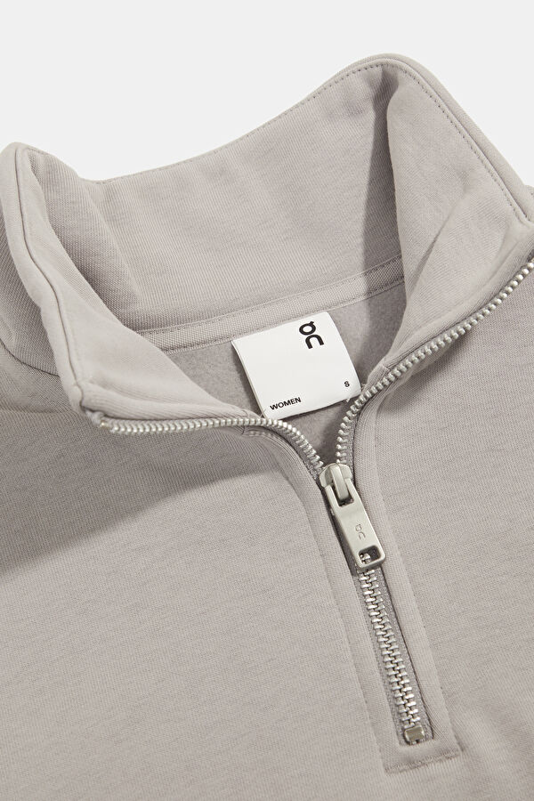 Bej Dik Yaka Kadın Sweatshirt 3