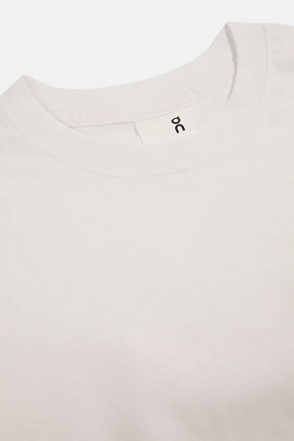 Beyaz Bisiklet Yaka Kadın T-Shirt 3