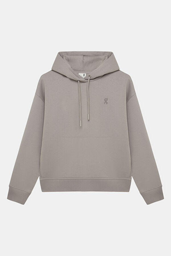 Bej Kapuşonlu Kadın Sweatshirt