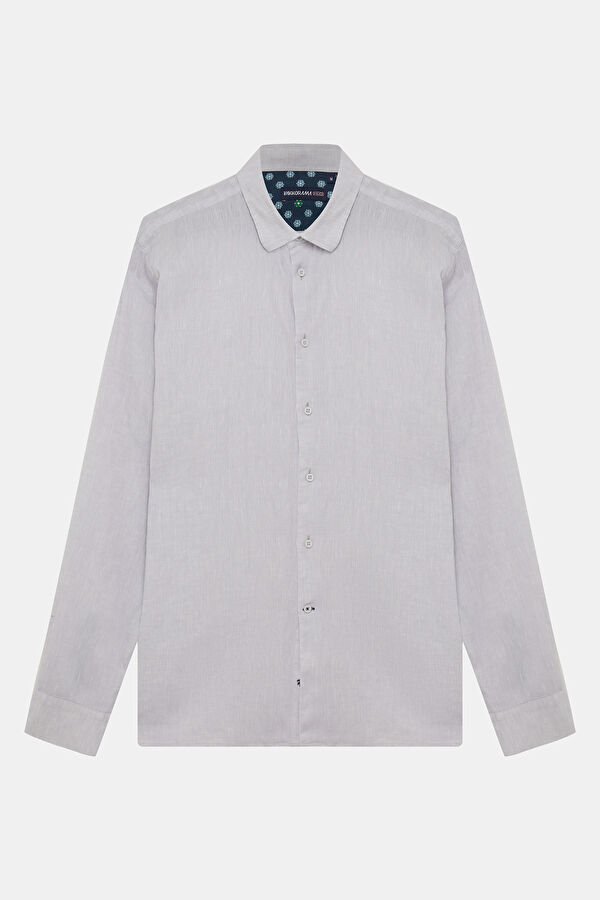 Gray Regular Men's Shirt