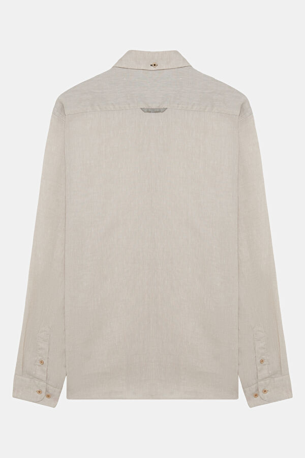 Beige Regular Shirt 2