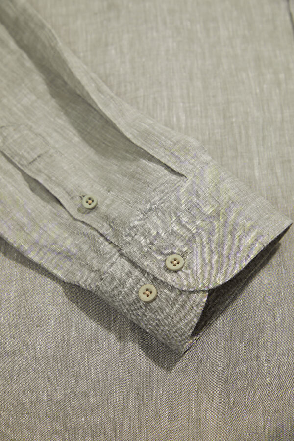 Green Regular Men's Shirt 4