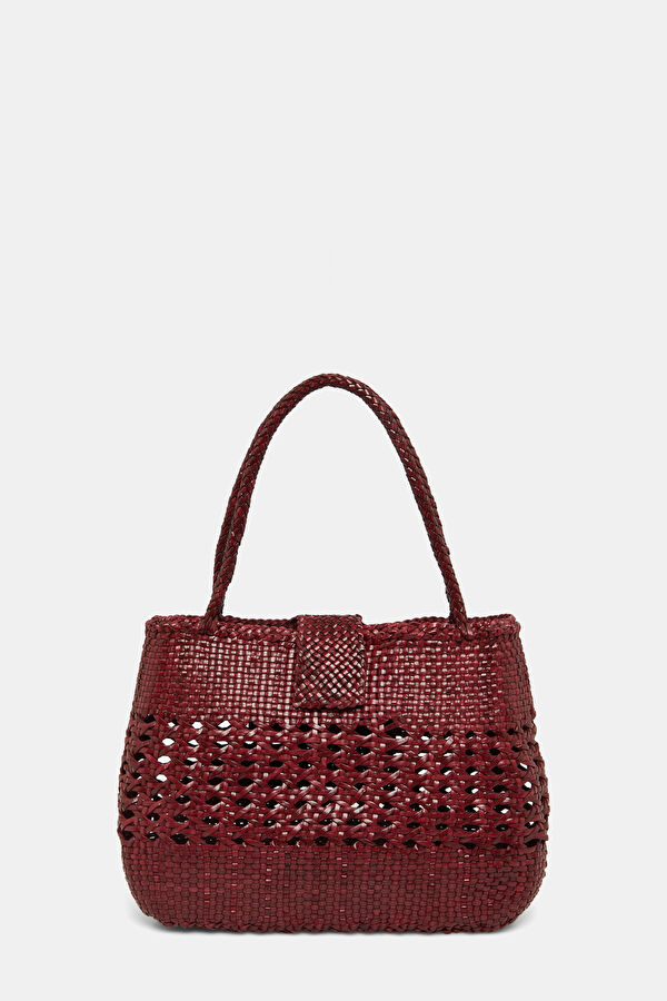 x Dragon Diffusion Niamh Leather Burgundy Leather Bag