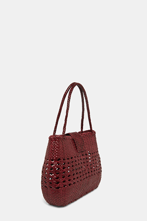x Dragon Diffusion Niamh Leather Burgundy Leather Bag 2