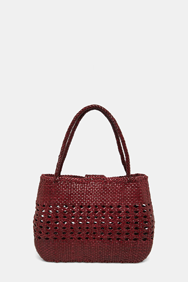 x Dragon Diffusion Niamh Leather Burgundy Leather Bag 3