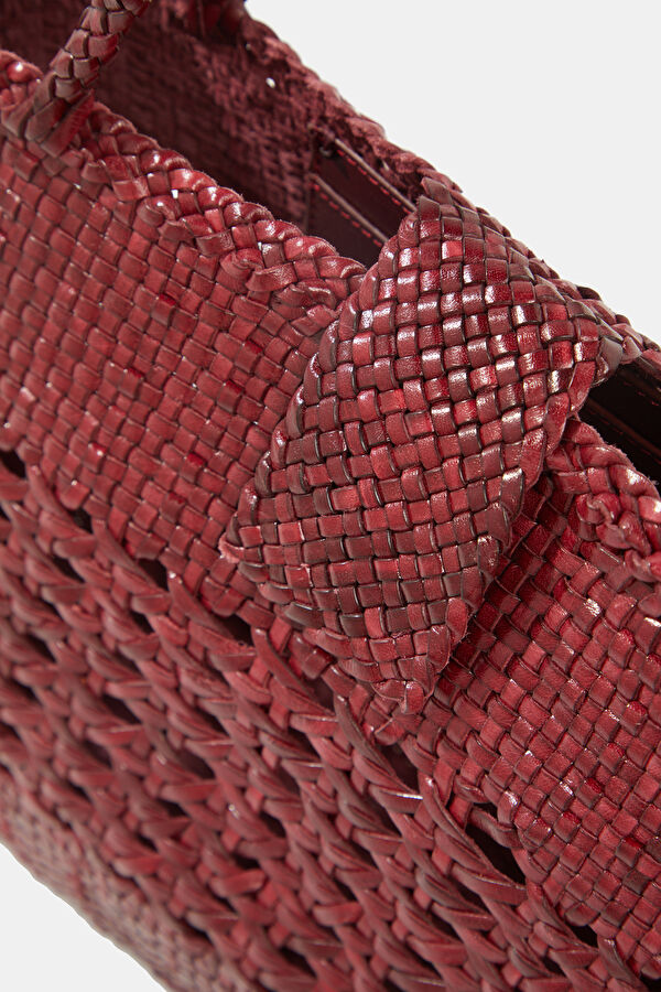 x Dragon Diffusion Niamh Leather Burgundy Leather Bag 4