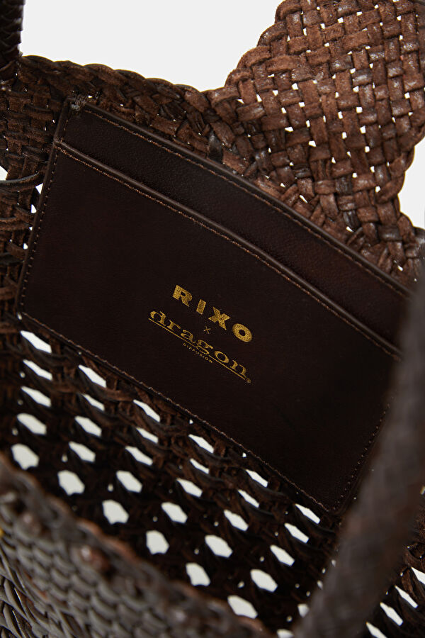 x Dragon Diffusion Lucine Leather Kahve Deri Çanta 5