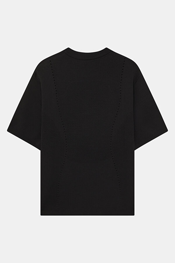 Relax Fit Black Crew Neck Men's T-Shirt 2