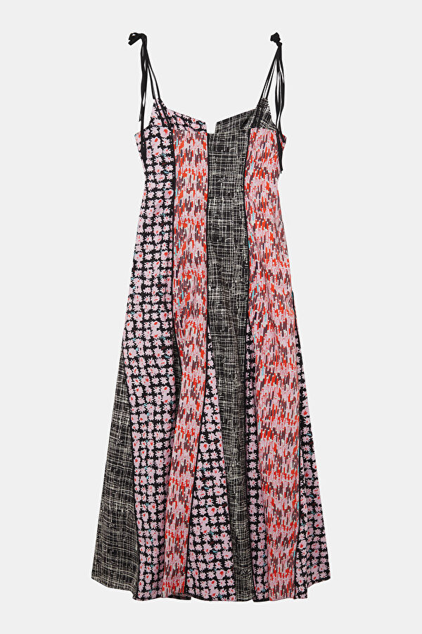 Colorful Patterned Maxi Women's Dress 2