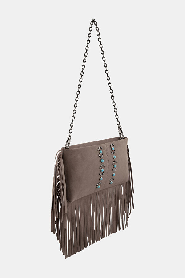Hera Beige Suede Bag 2