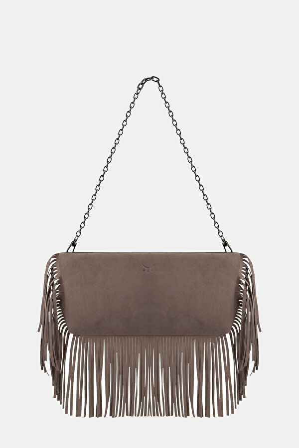 Hera Beige Suede Bag 3