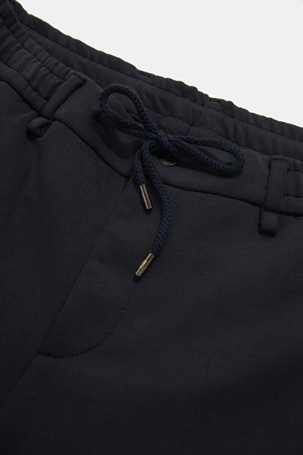Relax Kalıp Lacivert Slim Fit Modal Erkek Pantolon 3