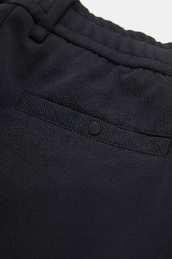 Relax Kalıp Lacivert Slim Fit Modal Erkek Pantolon 5