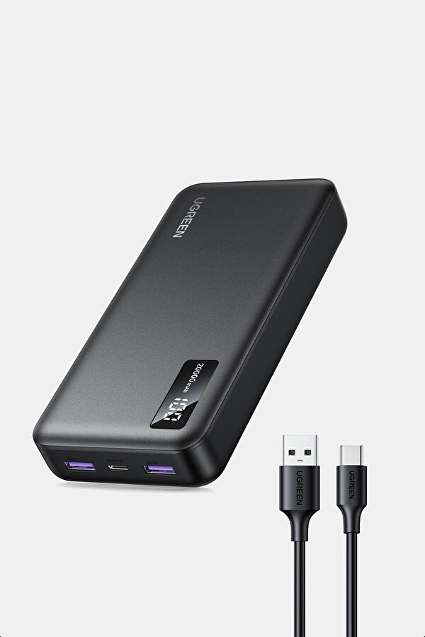 20,000 mAh PD 3.0 Fast Charging 1xUSB-C, 2xUSB-A Powerbank 3