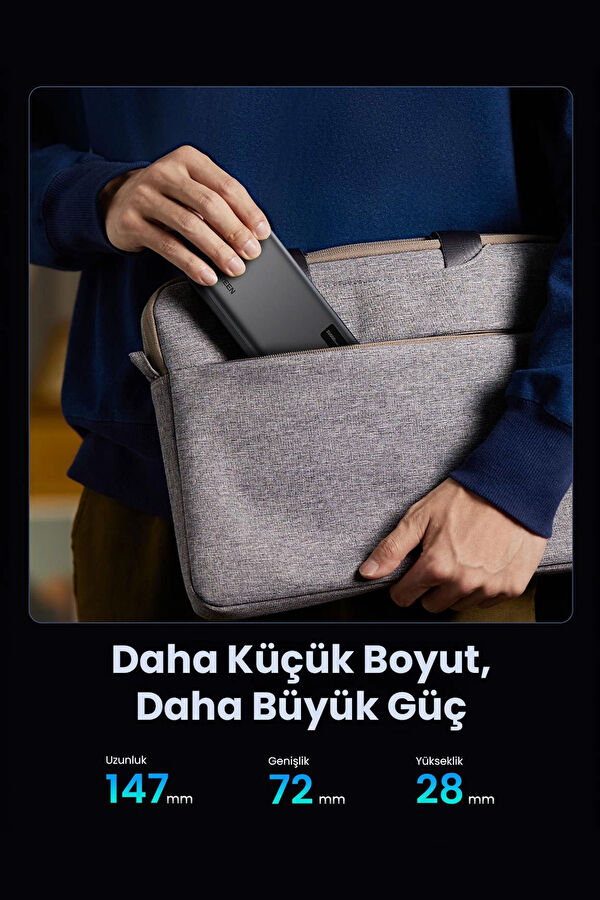 20,000 mAh PD 3.0 Fast Charging 1xUSB-C, 2xUSB-A Powerbank 7