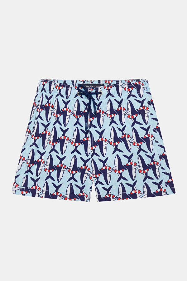 Colorful Printed Elasticated Children's Swimsuit