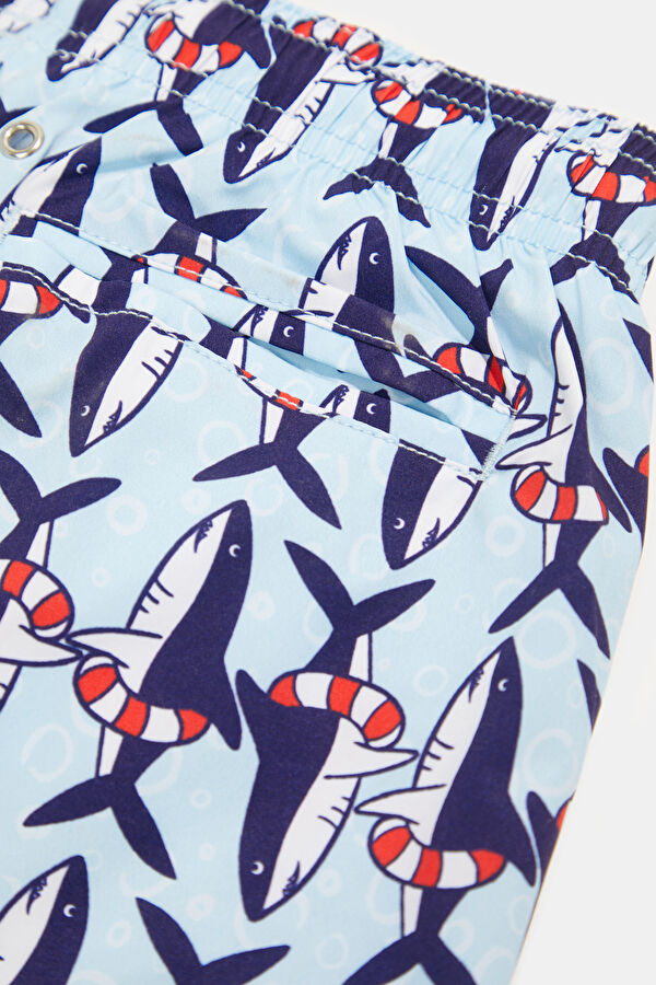 Colorful Printed Elasticated Children's Swimsuit 5