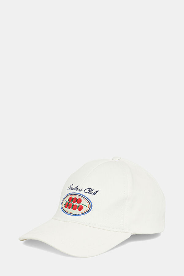 Ecru Embroidered Hat