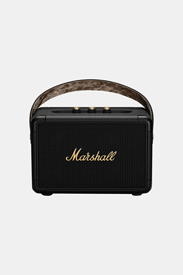 Kilburn II Black and Brass Bluetooth Speaker