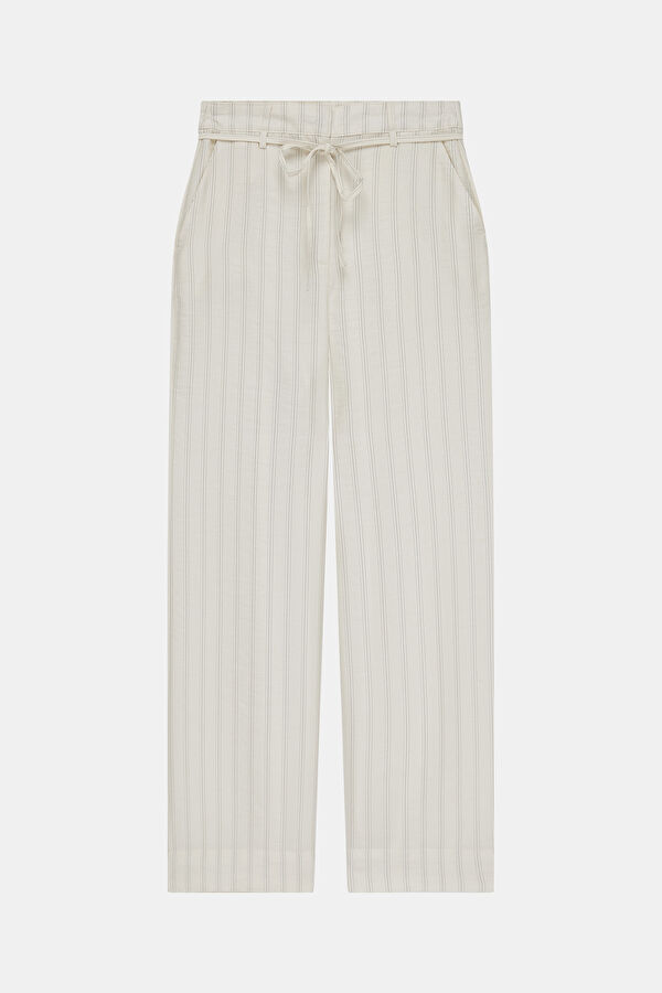 Cream Straight Women's Pants