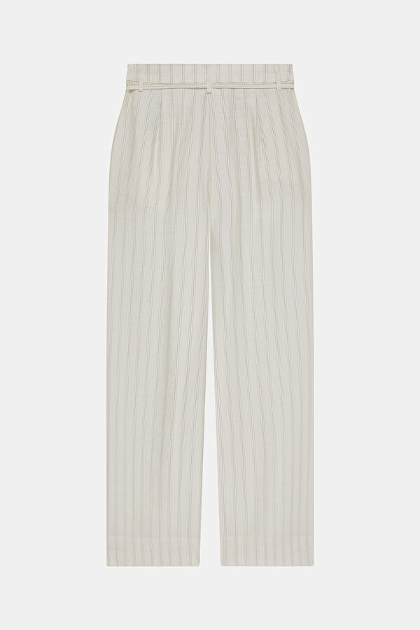 Cream Straight Women's Pants 2