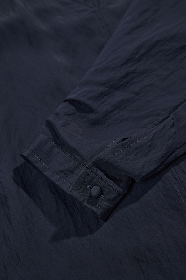 Navy Blue Long-Sleeved Women's Blouse 4
