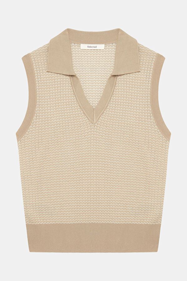 Beige Women's Vest