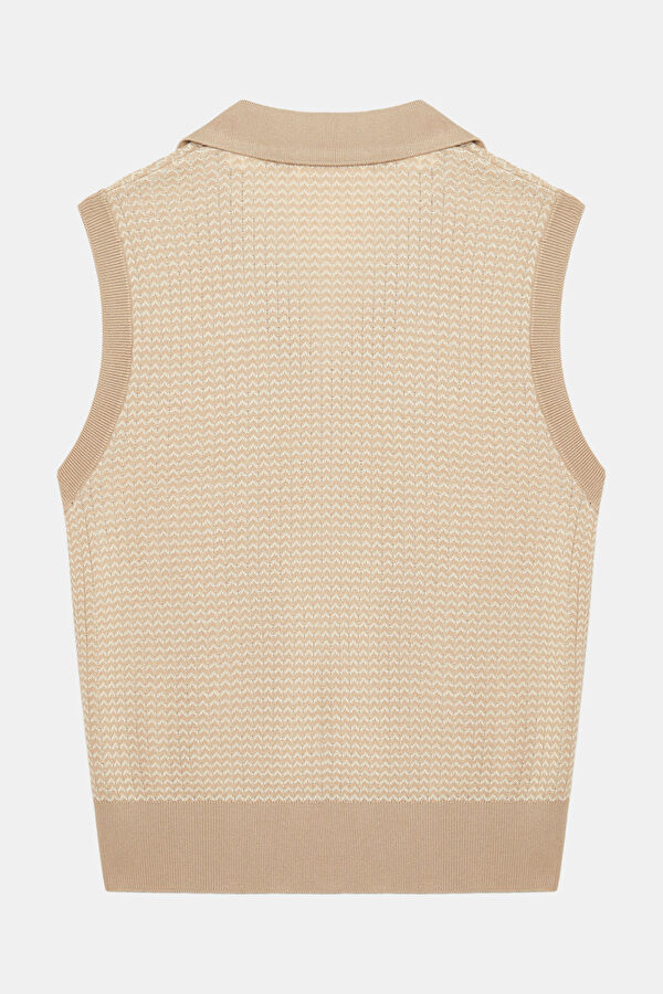 Beige Women's Vest 2