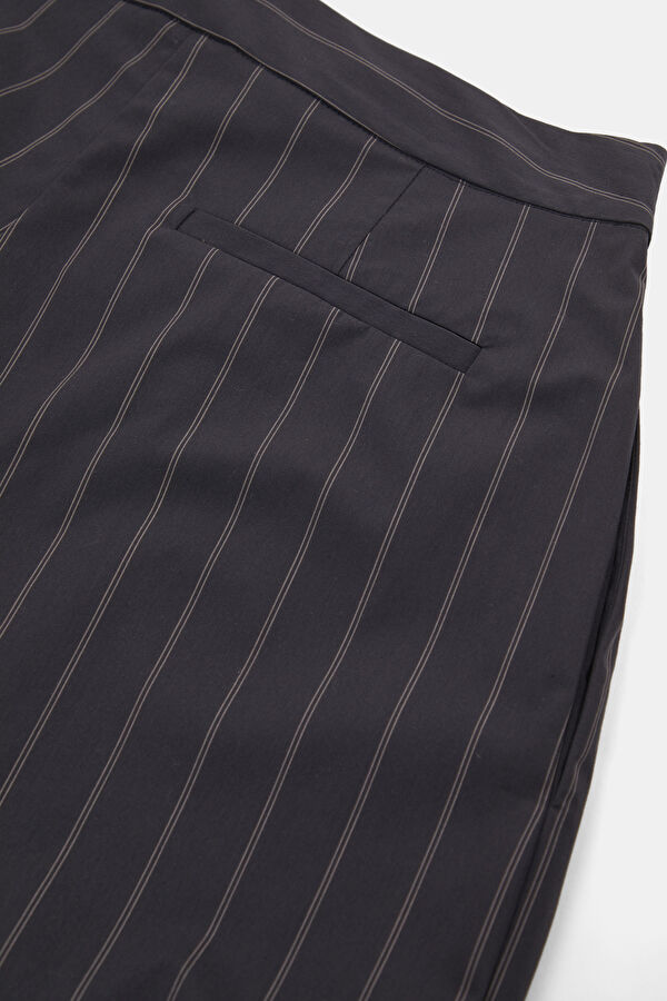 Lacivert Straight Cut Kadın Pantolon 4
