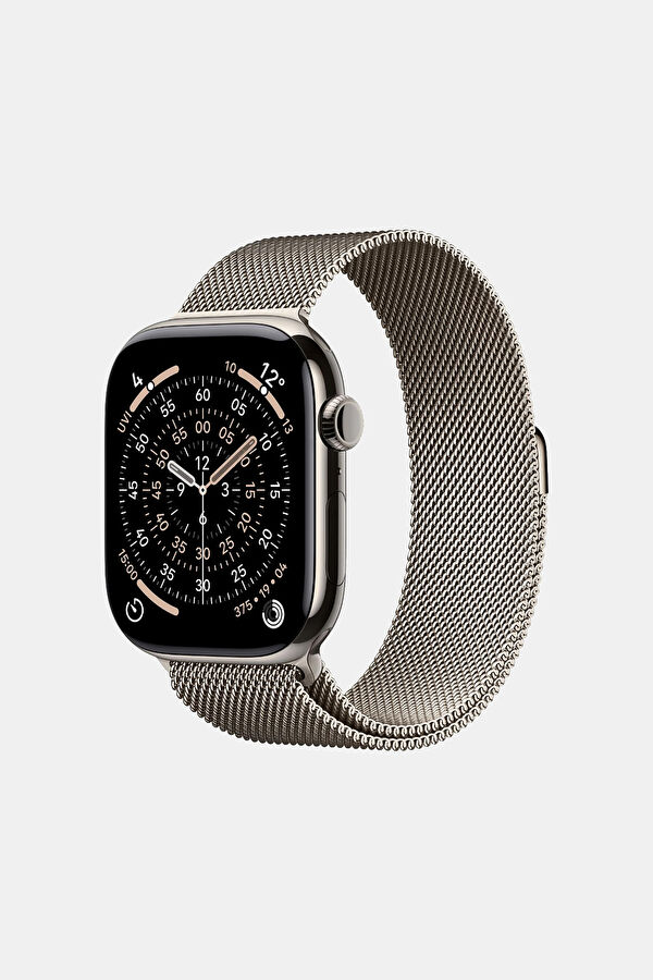 Watch Series 11 GPS + Cellular 46mm Natural Titanium Case with Natural Milanese Loop - M/L MFD04TU/A