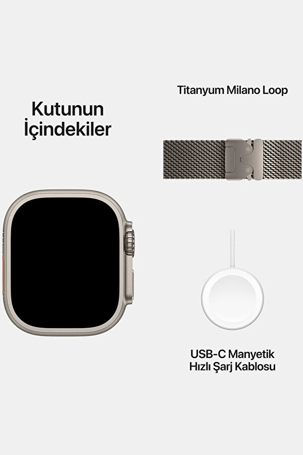 Watch Ultra 3 GPS + Cellular 49mm Natural Titanium Case with Natural Titanium Milanese Loop - Large MF0E4TU/A 7