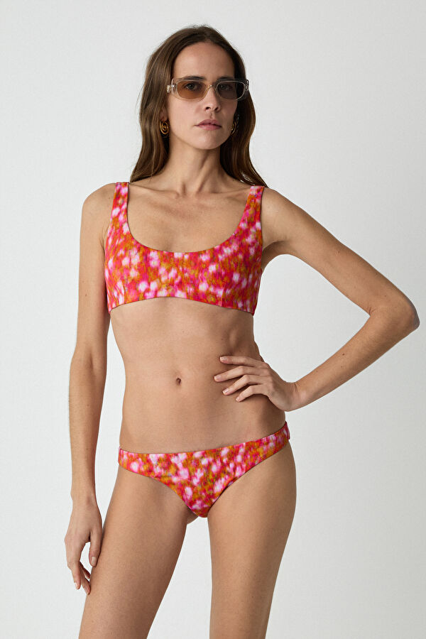 Coral Multicolored Women's Bikini