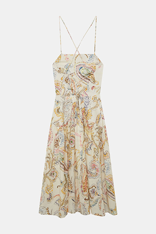 Multicolored Patterned Women's Dress 2
