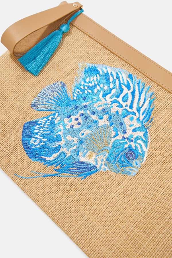 Blue Fish Patterned Bag 4