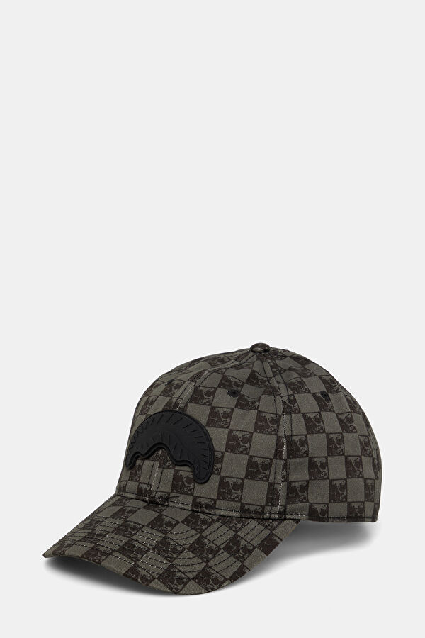 Gray Embroidered Hat
