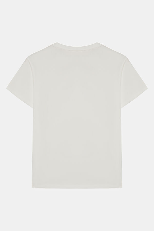 Beyaz Kadın T-Shirt 2