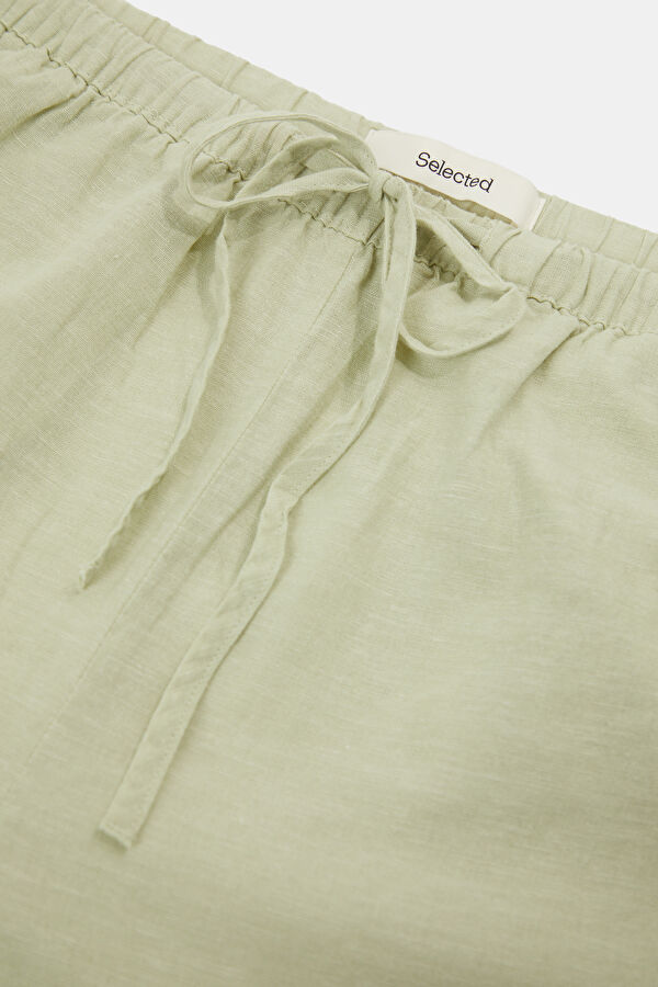 Açık Yeşil Wide Leg Kadın Pantolon 3