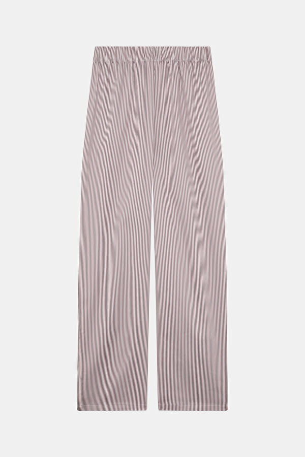 Light Pink Wide Leg Women's Pants 2
