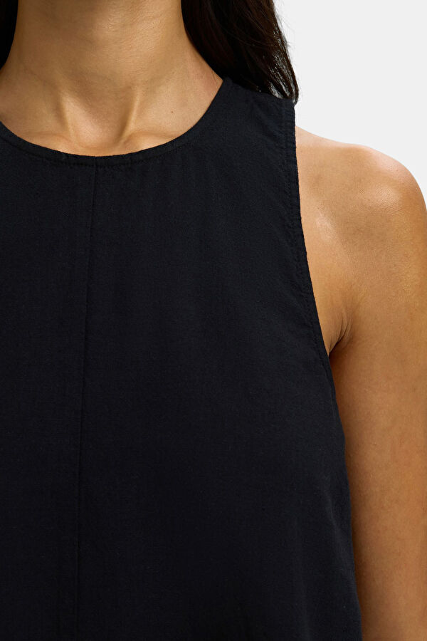 Cream Sleeveless Women's Blouse 2