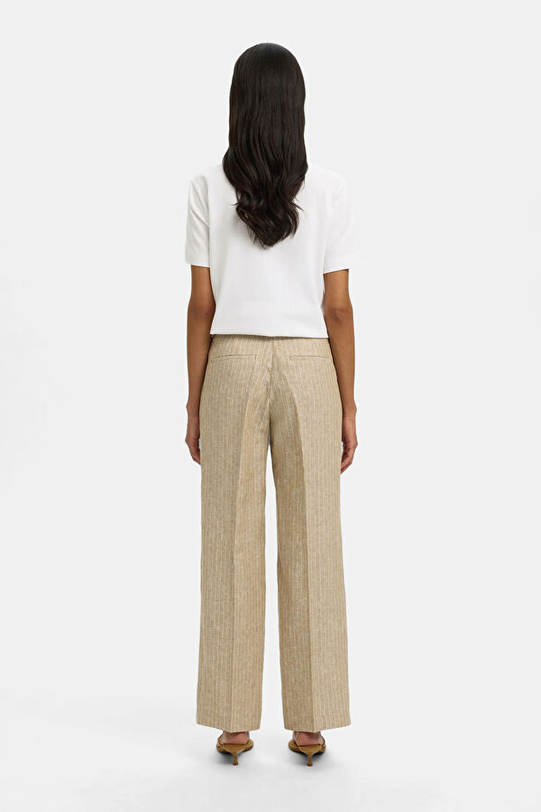 Brown Straight Women's Trousers 3