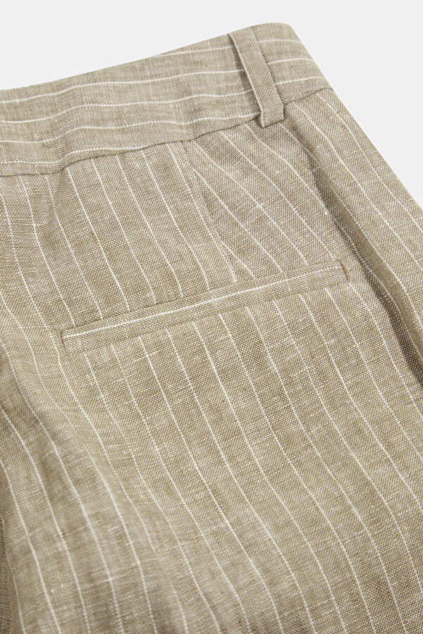 Brown Straight Women's Trousers 4