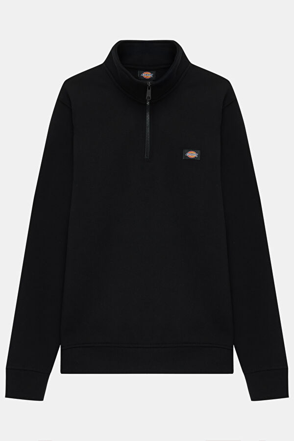 Relax Kalıp Siyah Erkek Sweatshirt