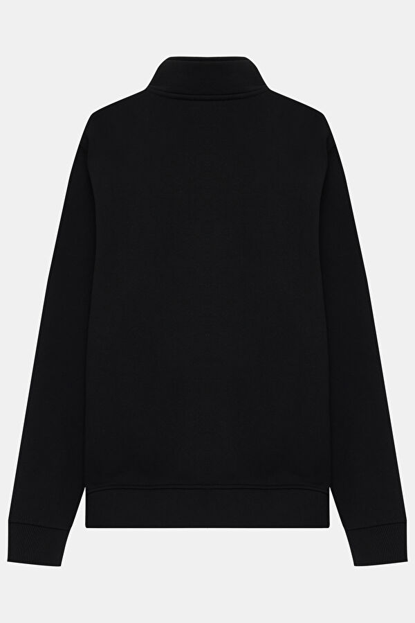 Relax Kalıp Siyah Erkek Sweatshirt 2