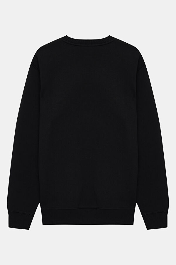 Relax Fit Black Men's Sweatshirt 2
