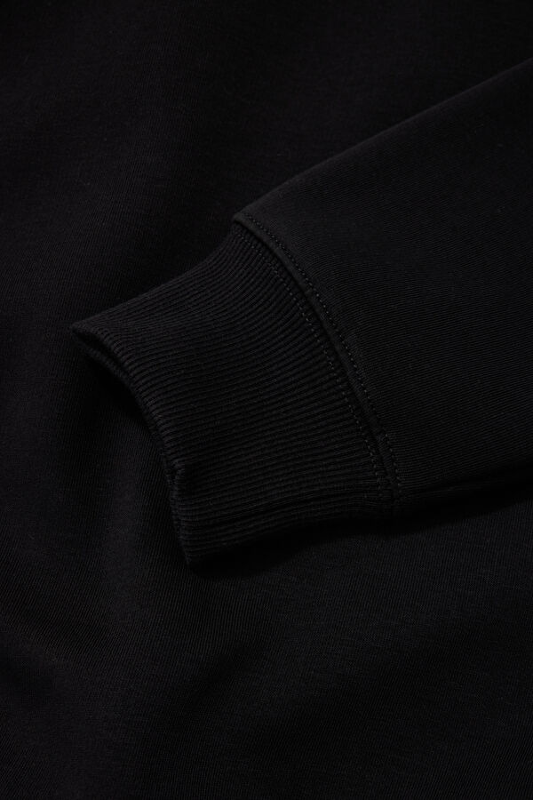 Relax Fit Black Men's Sweatshirt 4