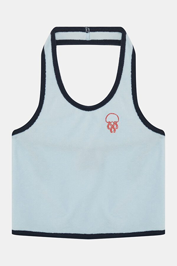 Blue Sleeveless Children's Blouse