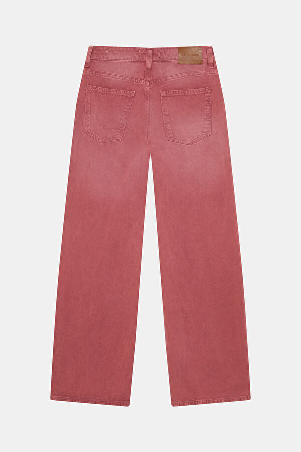 Red Straight Women's Pants 2