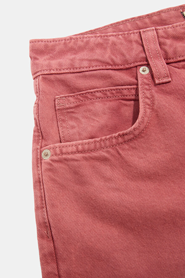 Red Straight Women's Pants 4