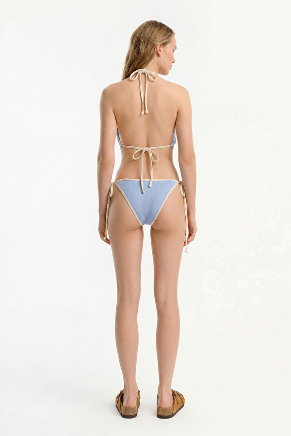 Mavi Bağlamalı Kadın Bikini 2